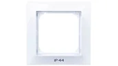 Klawisze i ramki - Ramka pojedyncza Ospel Impresja RH-1Y/00 do łączników IP44 biała - miniaturka - grafika 1