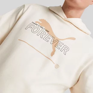 Bluza Męska Puma ESS Bawełniana Wkładana Beżowa 673293-99 - Bluzy sportowe męskie - miniaturka - grafika 1