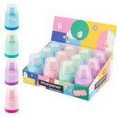 Temperówki - Temperówka podwójna z gumką (12szt) EASY - miniaturka - grafika 1