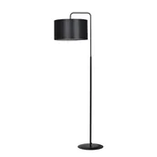 Lampy stojące - Lampa podłogowa stojąca Trapo czarna 1xE27x15W wym: 150 x 50 x 35 cm tkanina Emibig - miniaturka - grafika 1