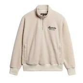 Bluzy męskie - Superdry Country Club Borg Half Zip - Męska bluza z polaru - miniaturka - grafika 1