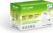 Adaptery i przejściówki - Adapter powerline TP-Link Power Line 200Mbps 1x10/100 z gniazdkiem elektr. TL-PA2010P - miniaturka - grafika 1