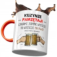 Kubki - Kubek Pomarańczowy Dla Kuzyna na Urodziny Prezent z Nadrukiem ze Zdjęciem + Opakowanie na prezent (wzór 03) - miniaturka - grafika 1