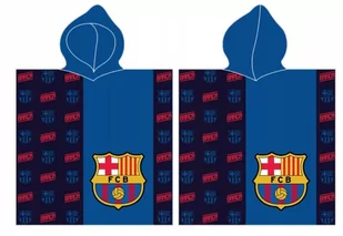 RĘCZNIK PONCHO 60x120 FC Barcelona - Okrycia kąpielowe dla dzieci - miniaturka - grafika 1