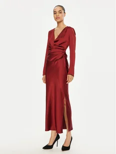 Imperial Sukienka koktajlowa AFGSIBA Bordowy Regular Fit - Sukienki - miniaturka - grafika 1