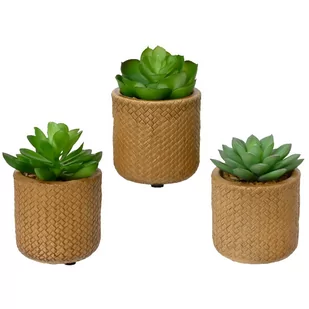 Sztuczna roślinka zielona mała w doniczce 10cm - Sztuczne kwiaty - miniaturka - grafika 1