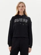 Bluzy damskie - Guess Bluza V5GQ09 KCRP0 Czarny Relaxed Fit - miniaturka - grafika 1