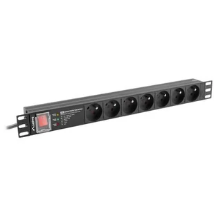 Listwa zasil.rack Pdu 1U 16A 2m 7 PDU-PRO-07E-0200 - Listwy zasilające - miniaturka - grafika 1