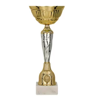 Puchar metalowy złoto-srebrny - Gadżety dla kibiców - miniaturka - grafika 1