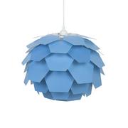 Lampy sufitowe - Beliani Lampa wisząca niebieska SEGRE mała - miniaturka - grafika 1
