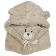 Czapki damskie - Czapka Zimowa Pluszowa Z Uszami Misia + Komin, 2 W 1 - Brązowa Cz34Wz1 - miniaturka - grafika 1