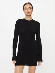 Noisy May Sukienka dzianinowa Nancy 27026902 Czarny Slim Fit - Sukienki - miniaturka - grafika 1