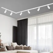 Lampy pozostałe - Briloner System szynowy HV Szyna, biała, 6-punktowa, 2,25 m, złącze narożne - miniaturka - grafika 1