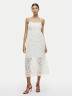 Sukienki - Vila Sukienka koktajlowa Leonora 14104320 Biały Loose Fit - miniaturka - grafika 1