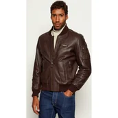 Kurtki męskie - Aeronautica Militare Skórzana kurtka bomber | Regular Fit - miniaturka - grafika 1