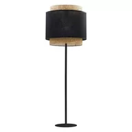 Lampy stojące - TK Lighting Lampa podłogowa rattanowa abażur BOHO BLACK wys. 145cm czarny TK5568 - miniaturka - grafika 1