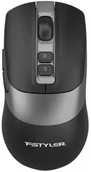 Myszki - A4tech FB50C Plus FStyler, bezprzewodowa mysz biurowa, BT+2,4GHz, czarny - miniaturka - grafika 1