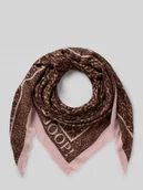 Apaszki i szaliki damskie - Szal z nadrukiem z logo model 'Adalia' - miniaturka - grafika 1