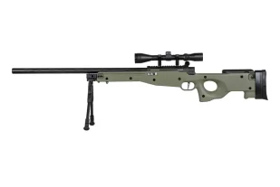 Specna Arms SA-S11 EDGE™ z lunetą i dwójnogiem Oliwkowa Replika karabinu snajperskiego - Karabiny ASG - miniaturka - grafika 1