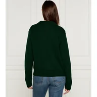 Swetry damskie - POLO RALPH LAUREN Wełniany sweter | Loose fit | z dodatkiem kaszmiru - miniaturka - grafika 1
