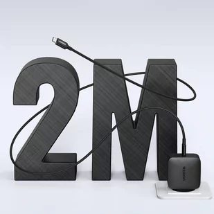 Ugreen GaN (azotek galu) szybka ładowarka sieciowa USB Typ C 65W Quick Charge Power Delivery + kabel USB Typ C 2m czarny (40156 CD217) - Kable USB - miniaturka - grafika 4
