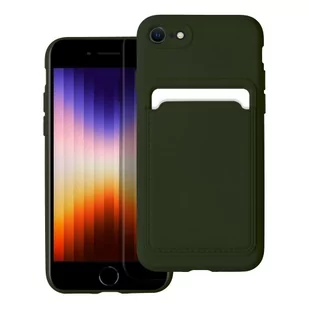 OEM Futerał Card Case Do Iphone 7 / 8 / Se 2020 / Se 2022 Zielony - Etui i futerały do telefonów - miniaturka - grafika 1
