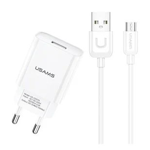 Usams Szybka Ładowarka Usams T21 2.1A + kablem micro Usb - Ładowarki do telefonów - miniaturka - grafika 1