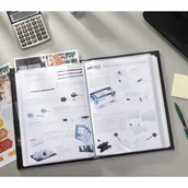 Deski z klipsem - rillstab Album ofertowy Ambassador Luxe A4, 30 kieszeni, czarny - miniaturka - grafika 1