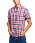 Koszule męskie - Koszula Lee SS BUTTON DOWN 112349962 Poppy S - miniaturka - grafika 1