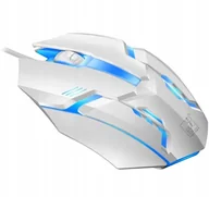 Zestawy myszka + klawiatura - CMStorm Klawiatura i mysz LED Biała Podświetlana Gamingowa 0004B06 - miniaturka - grafika 1