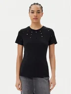 Koszulki i topy damskie - Silvian Heach T-Shirt GPP25070TS Czarny Regular Fit - miniaturka - grafika 1