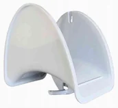 Akcesoria do odkurzaczy - Wieszak plastikowy na wąż Odkurzacz centraln BIAŁY - miniaturka - grafika 1