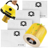 Worki do odkurzaczy - 4x DUŻE MOCNE WORKI FILTR KARCHER WD3 WD2 SE4001 V12 V15 V17 ODKURZACZA KFI - miniaturka - grafika 1