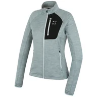 Bluzy sportowe damskie - Bluza damska MOOA Nyore Grid 220 Rozmiar: L / Kolor: niebieski - miniaturka - grafika 1