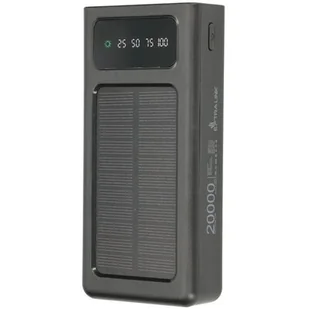 Extralink Powerbank EPB-092 20000mAh Czarny Solarny - Powerbanki - miniaturka - grafika 1