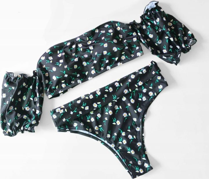 Pan i Pani Gadżet Strój kąpielowy dwuczęściowy hiszpanka w grochy