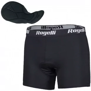 Rogelli, Bokserski kolarskie męskie z wkładką, czarny, rozmiar M - Spodenki rowerowe - miniaturka - grafika 1
