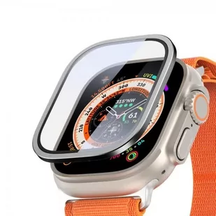 Szkło hartowane Dux Ducis Flas z ramką aluminiową do Apple Watch Ultra 49mm - czarne - Akcesoria do smartwatchy - miniaturka - grafika 1