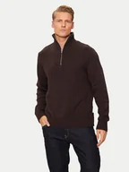 Swetry męskie - Jack&Jones Sweter Frederiksberg 12262055 Brązowy Loose Fit - miniaturka - grafika 1