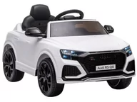 Pojazdy elektryczne dla dzieci - LEAN CARS Samochód na akumulator Audi RS Q8 biały 7901 - miniaturka - grafika 1