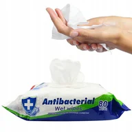 Apteczki i materiały opatrunkowe - Clea, Chusteczki Nawilżane Antybakteryjne, Uniwersalne, 80szt. - miniaturka - grafika 1