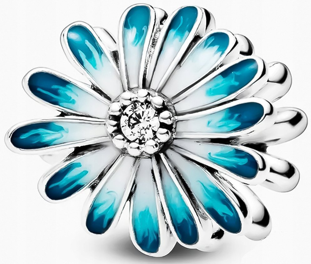 Koralik,Charms Do Bransoletki Modułowej Srebro 925 Kwiatek