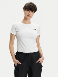 The North Face T-Shirt Redbox NF0A87NM Biały Regular Fit - Koszulki i topy damskie - miniaturka - grafika 1