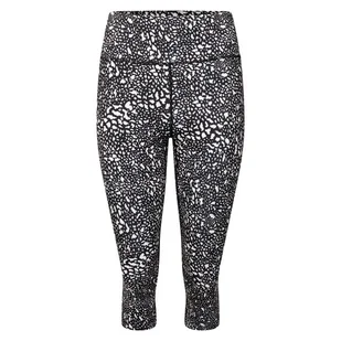 Legginsy damskie 3/4 Dare 2b Influential 3/4 Rozmiar: L / Kolor: czarny/biały - Spodnie sportowe damskie - miniaturka - grafika 1