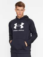 Bluzy męskie - Under Armour Bluza Ua Rival Fleece Logo Hd 1379758 Czarny Loose Fit - miniaturka - grafika 1