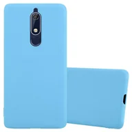 Etui i futerały do telefonów - Pokrowiec Do Nokia 5,1 Etui w CANDY NIEBIESKI TPU Silikon Obudowa Case Cover Ochronny Plecki Cadorabo - miniaturka - grafika 1