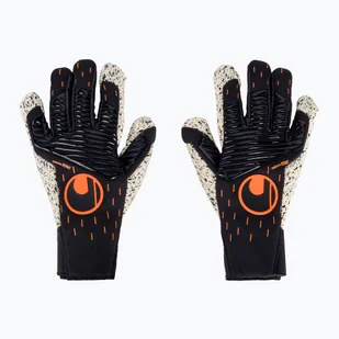 Rękawice bramkarskie uhlsport Speed Contact Supergrip+ Hn czarno-białe 101126101 9 - Piłka nożna - miniaturka - grafika 1