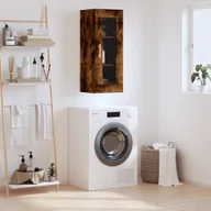 Szafki na klucze - vidaXL Szafka wisząca, przydymiony dąb, 34,5x34x90 cm - miniaturka - grafika 1