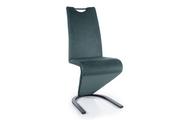 Krzesła - Krzesło tapicerowane H-090 VELVET zielone - miniaturka - grafika 1
