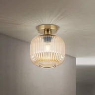 Lampy sufitowe - ORION Lampa sufitowa Carneval, możliwość ściemniania, kremowy / amber, salon / jadalnia, szkło - miniaturka - grafika 1